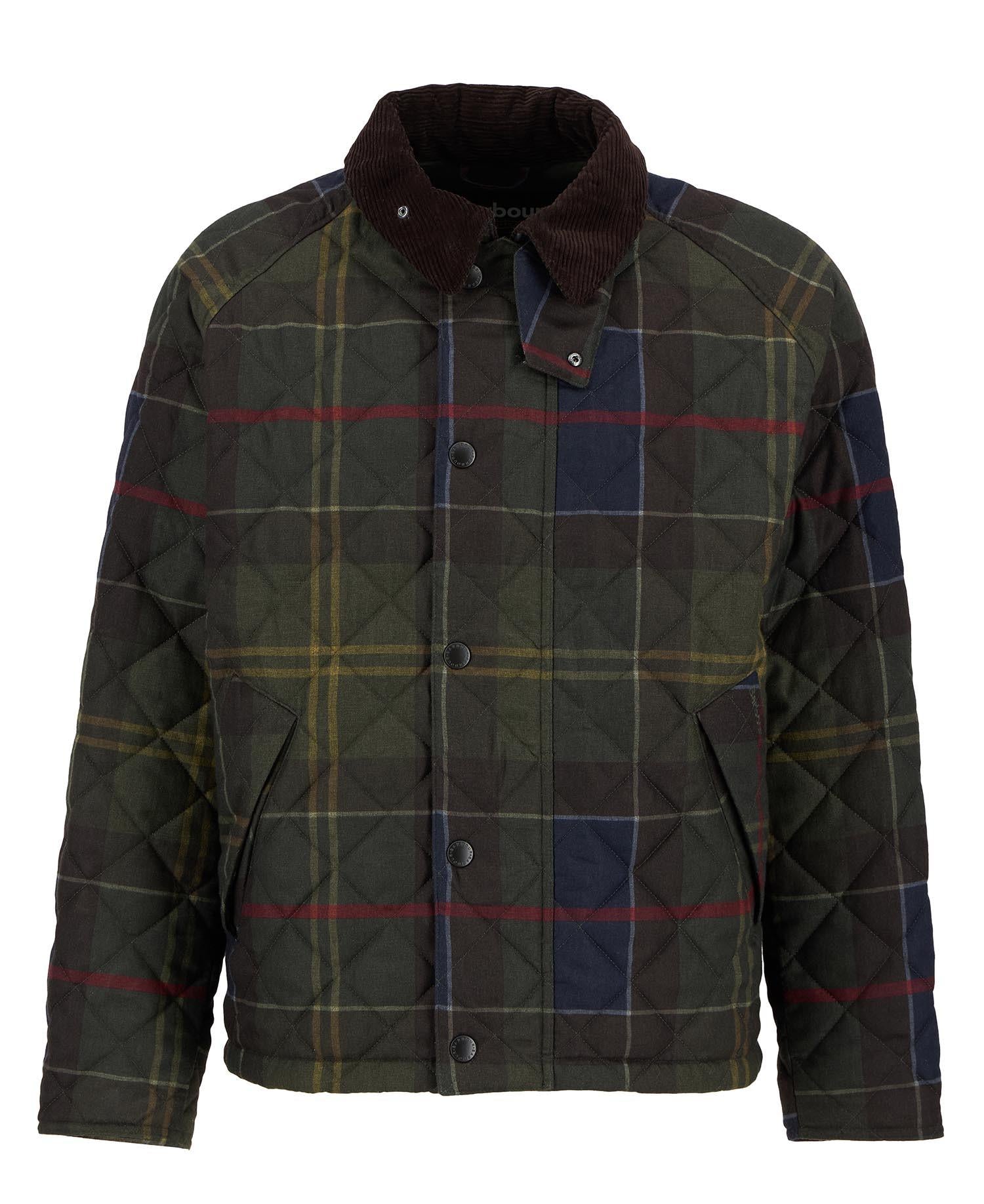 Giacca trapuntata in tartan Transport MQU1869 TN14 BARBOUR 