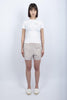 T-shirt Emilie in cotone bianco con ricamo