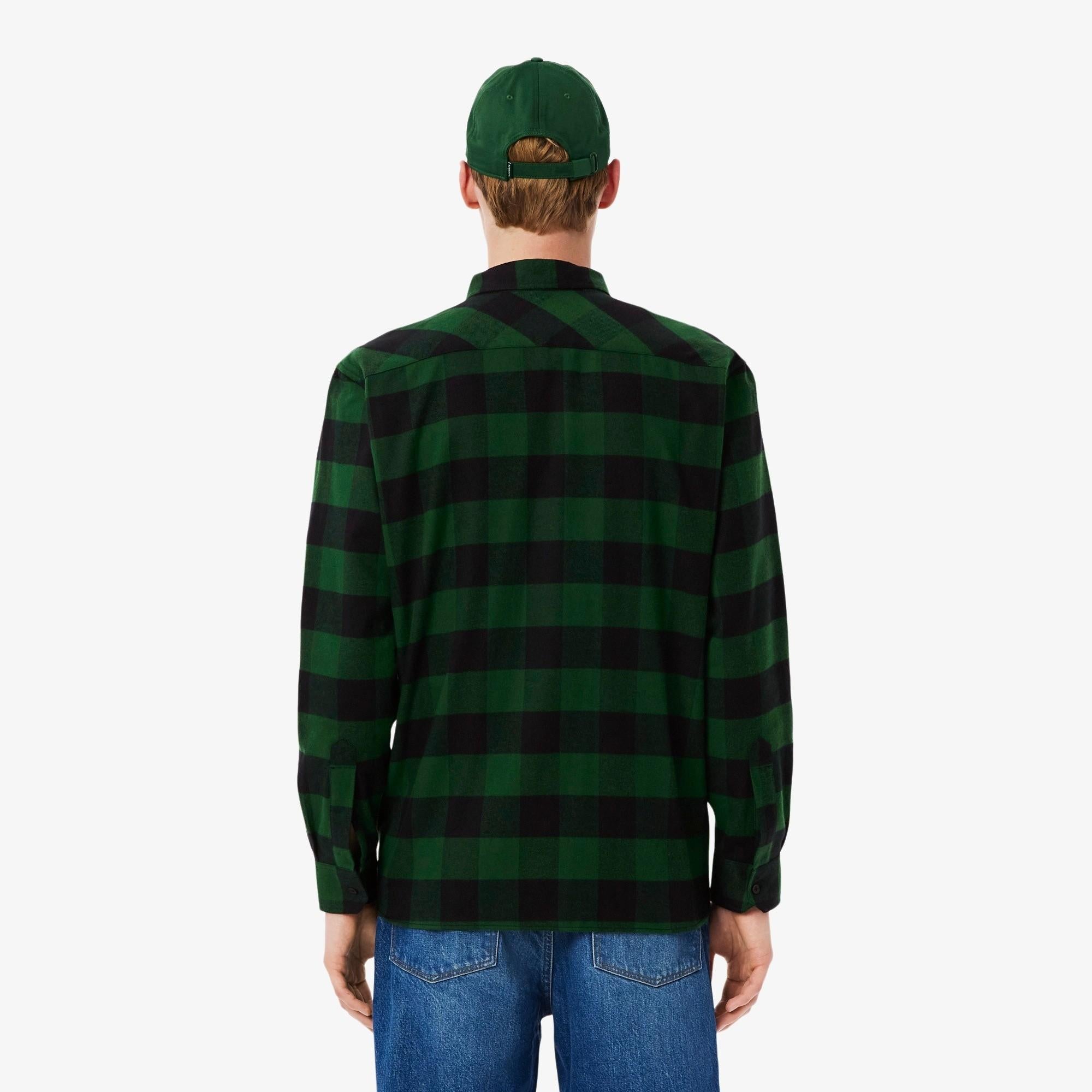 Overshirt scozzese oversize CH7862 U1Y LACOSTE 