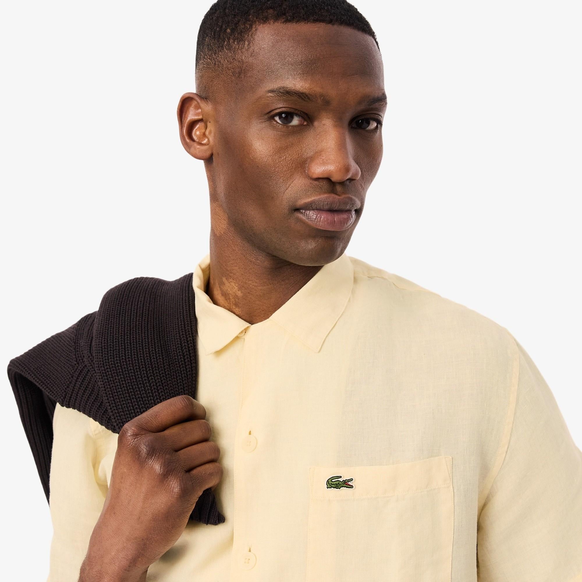 Camicia relaxed fit in lino CH2339 056 LACOSTE 