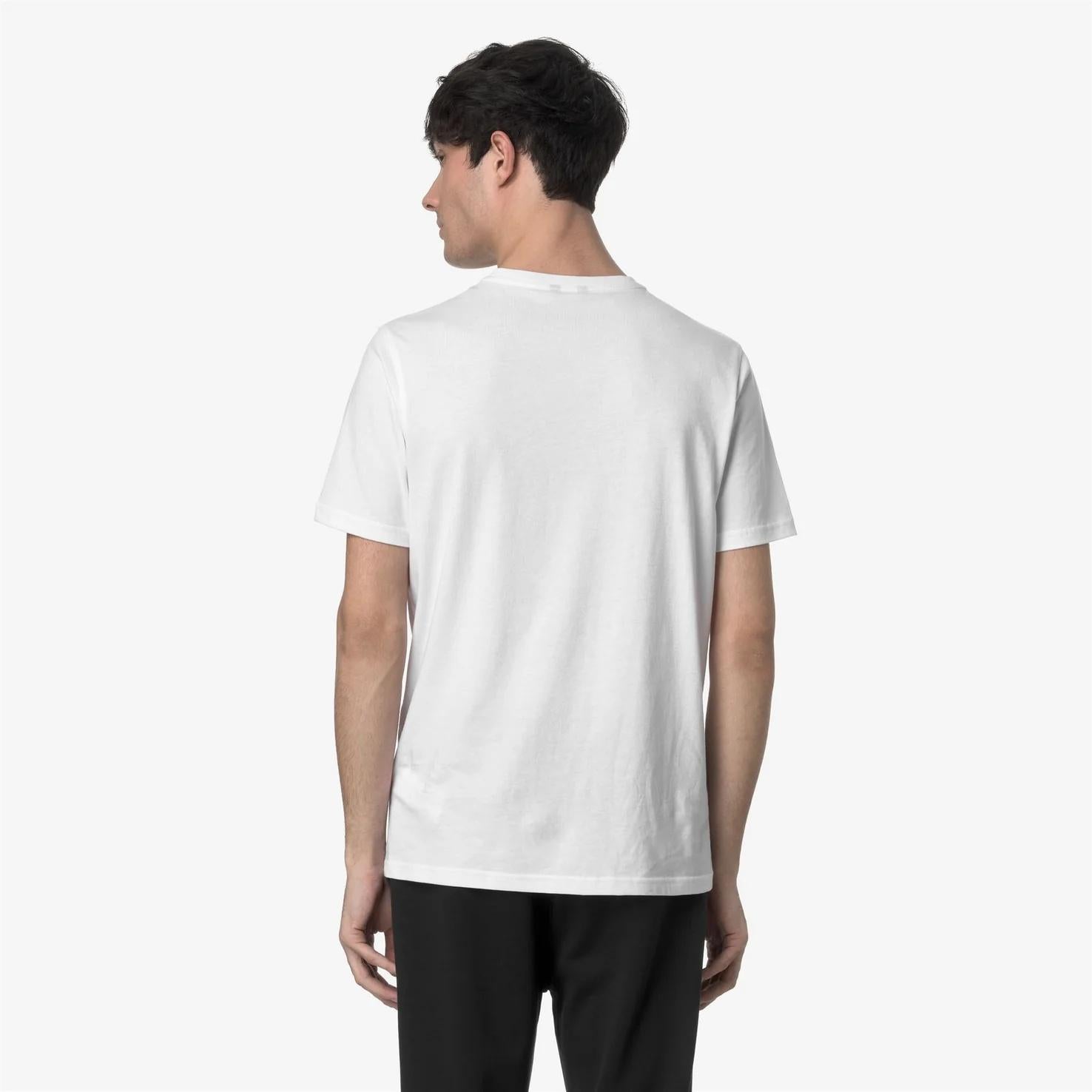 T-Shirt in Cotone Slim Fit Uomo bianco K7125UW 001 K-WAY 