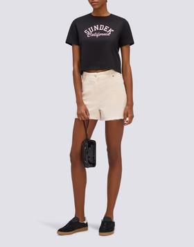 T-shirt cropped W748TEJS000 00401 SUNDEK 