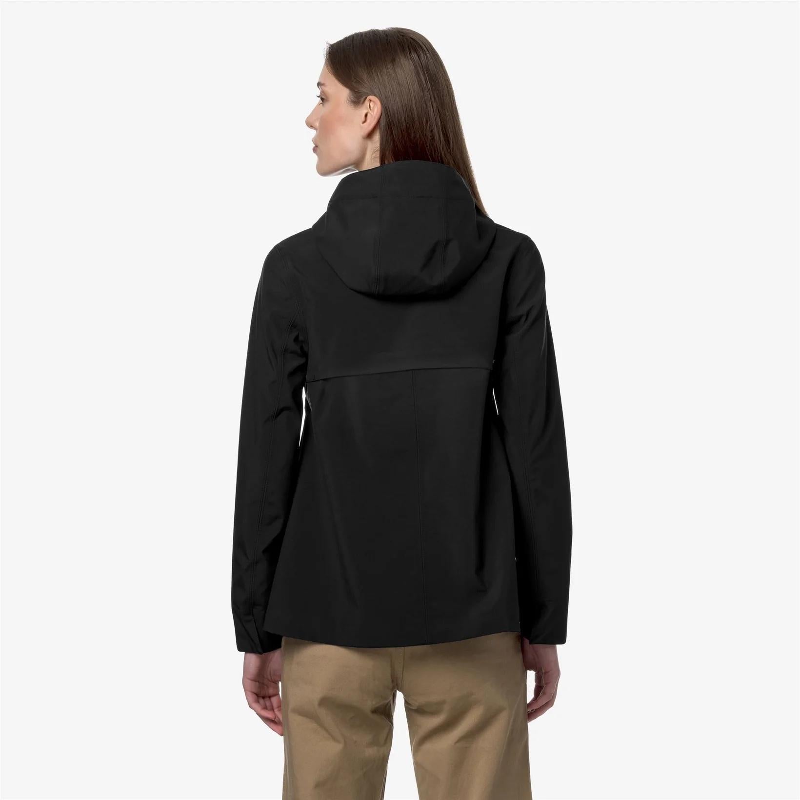 Giacca Donna Madalina Bonded Jersey nero K3137GW USY K-WAY 