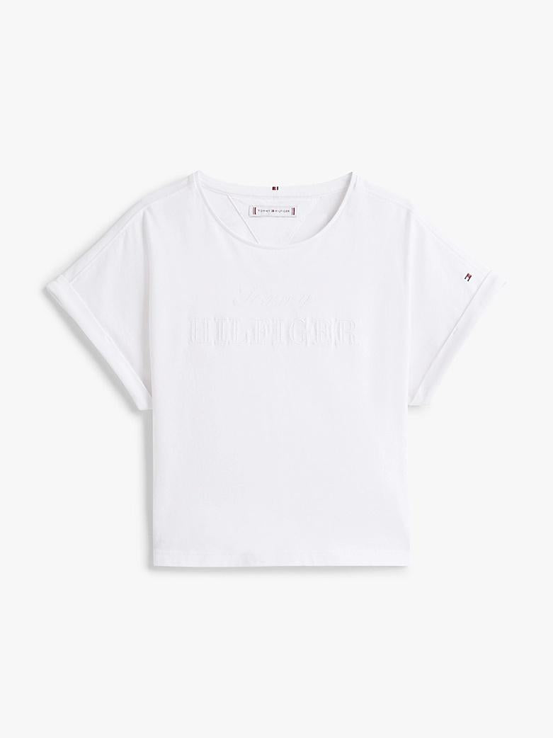 T-shirt relaxed fit con ricamo KG0KG08550T YBR TOMMY HILFIGER 