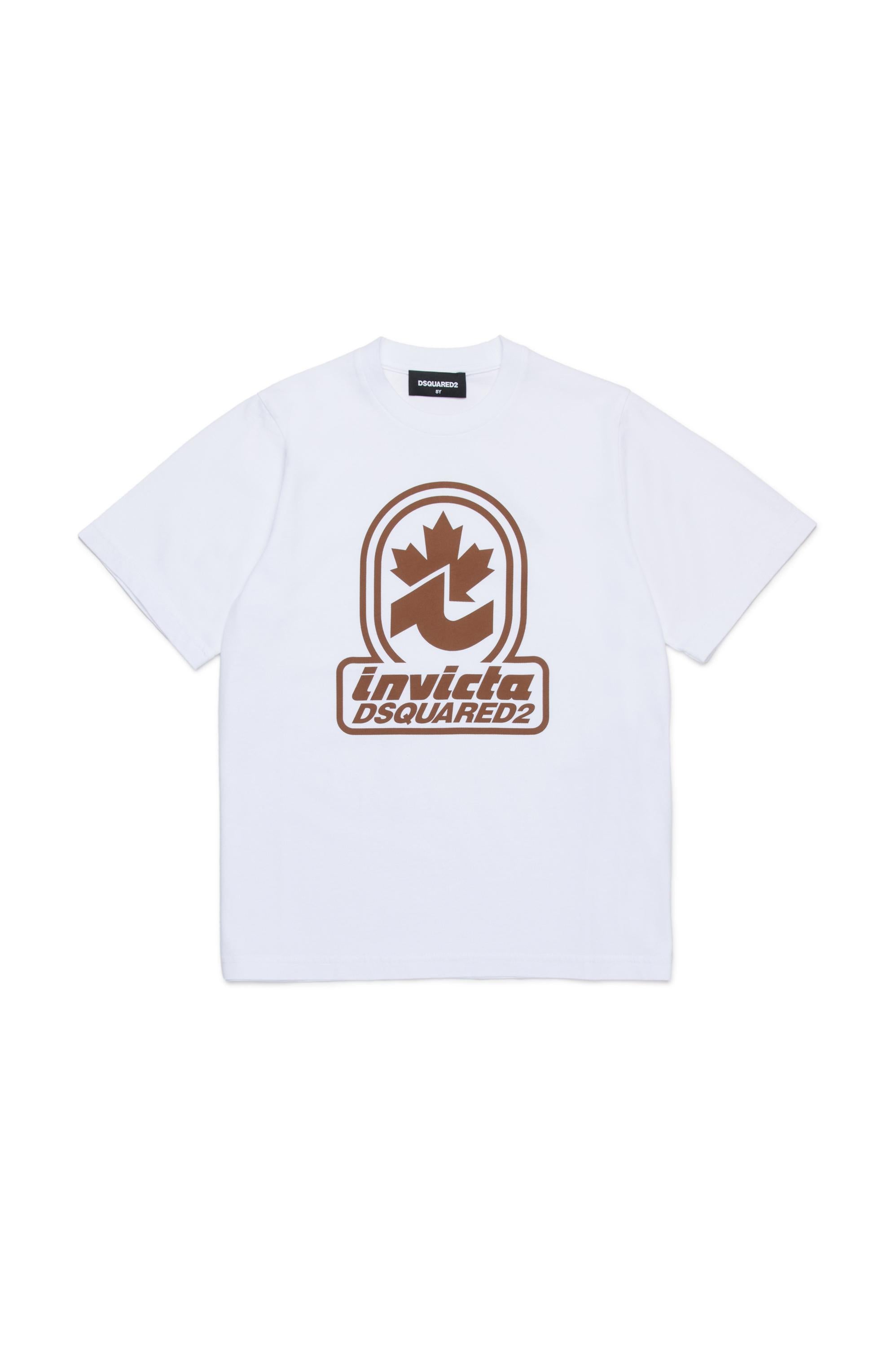 D2Kids Junior Invicta T-shirt White DQ2924D0AD3 DQ100 DSQUARED2 