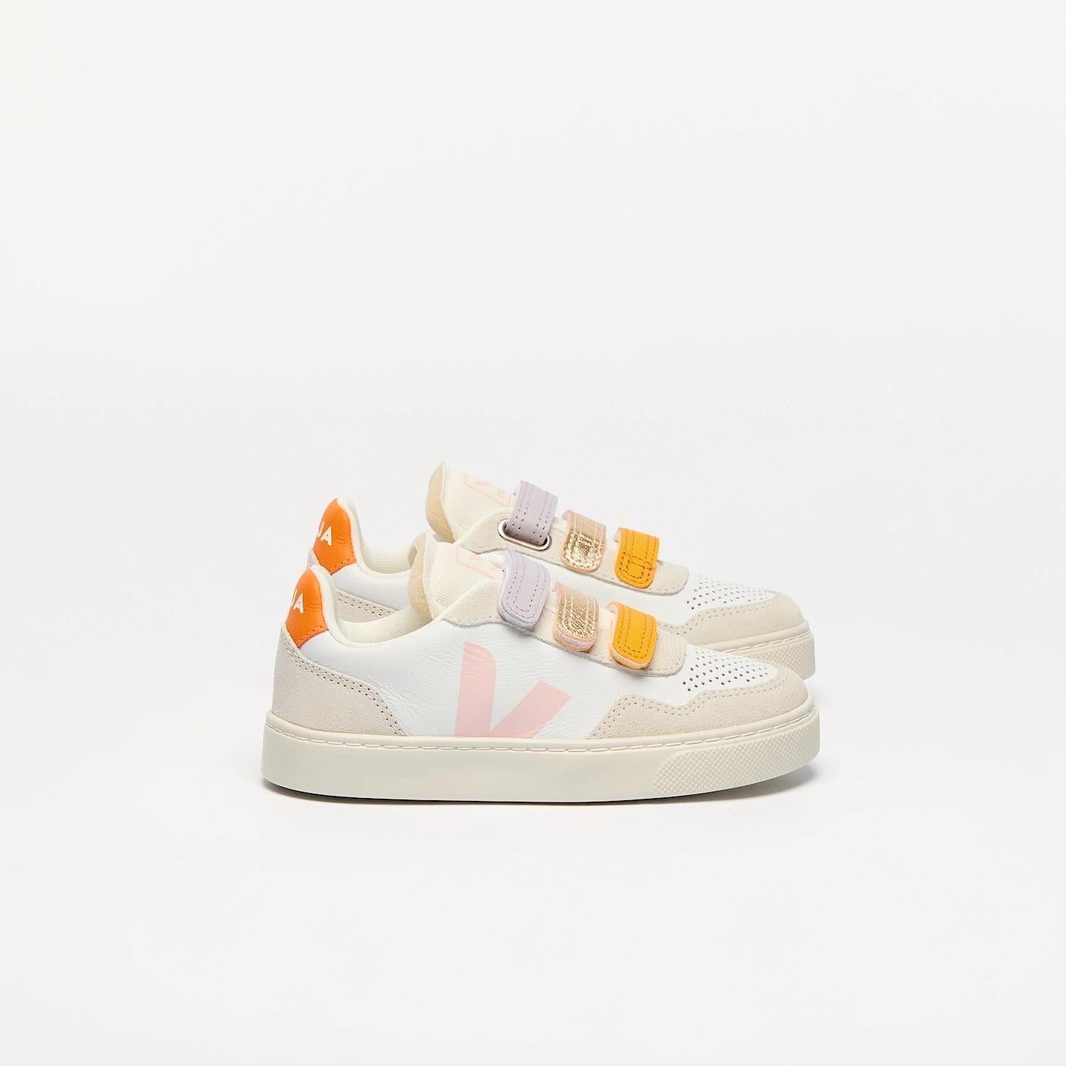 V-90 leather multico white petale SX2021A 009A VEJA 