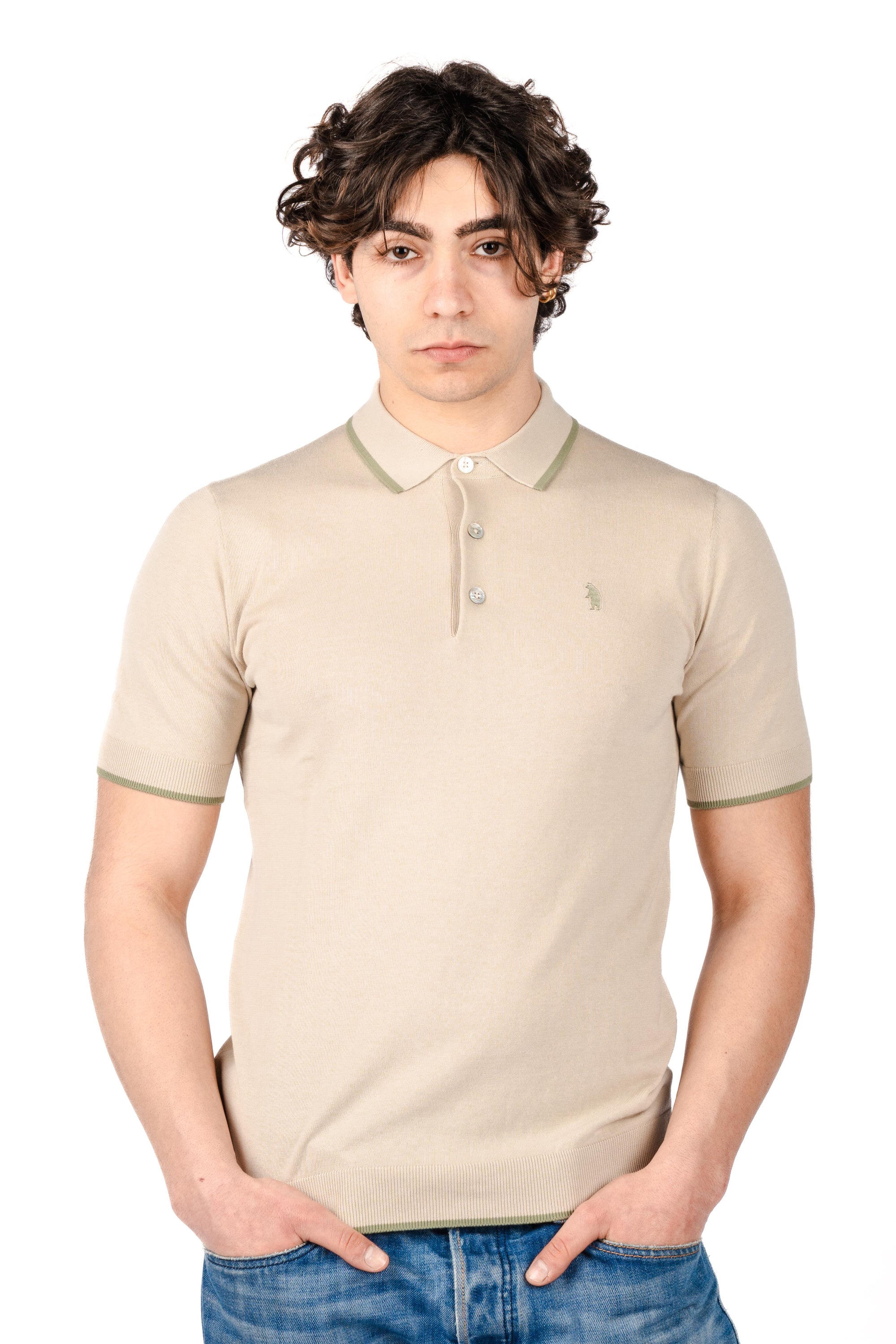 Polo con dettagli a contrasto R5012M261 PANAMA REFRIGUE 