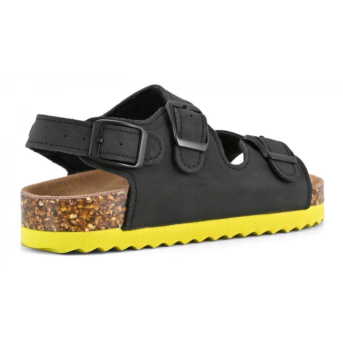 Sandalo bambino con tre fibbie HC2412 BKBK COLORS OF CALIFORNIA 