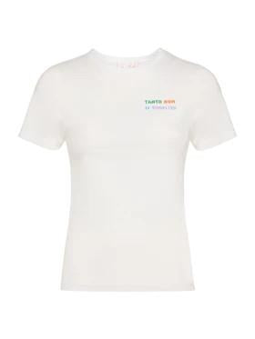 T-shirt Emilie con ricamo EMI0001 09631L MC2 SAINT BARTH 