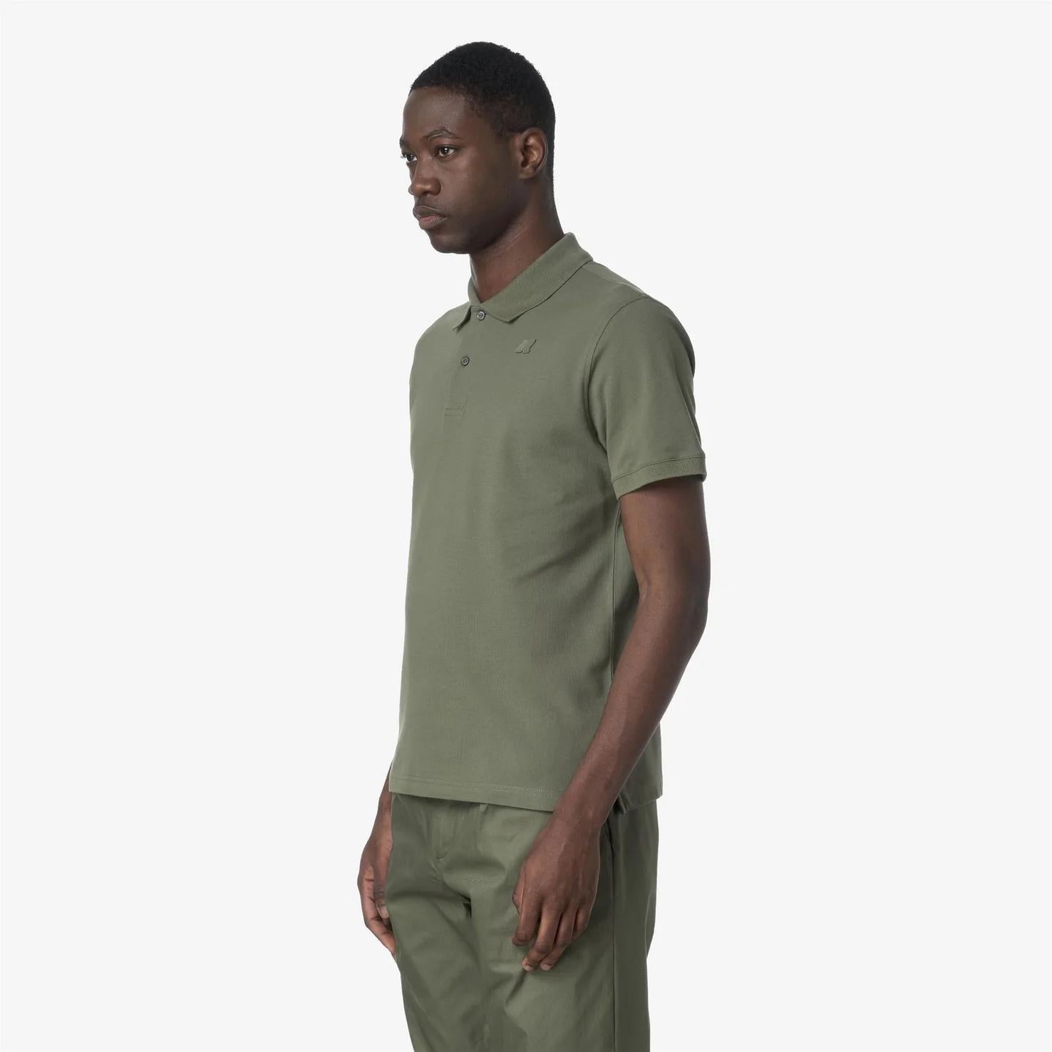 Polo Uomo Stretch Piquet verde K5127BW V15 K-WAY 