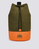 Borsa a spalla in cotone con colori a contrasto