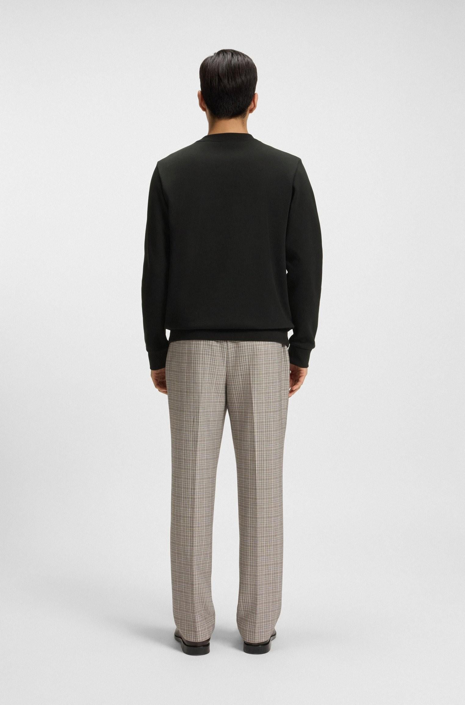Felpa in misto cotone con monogramma Double B 50520302 001 BOSS 