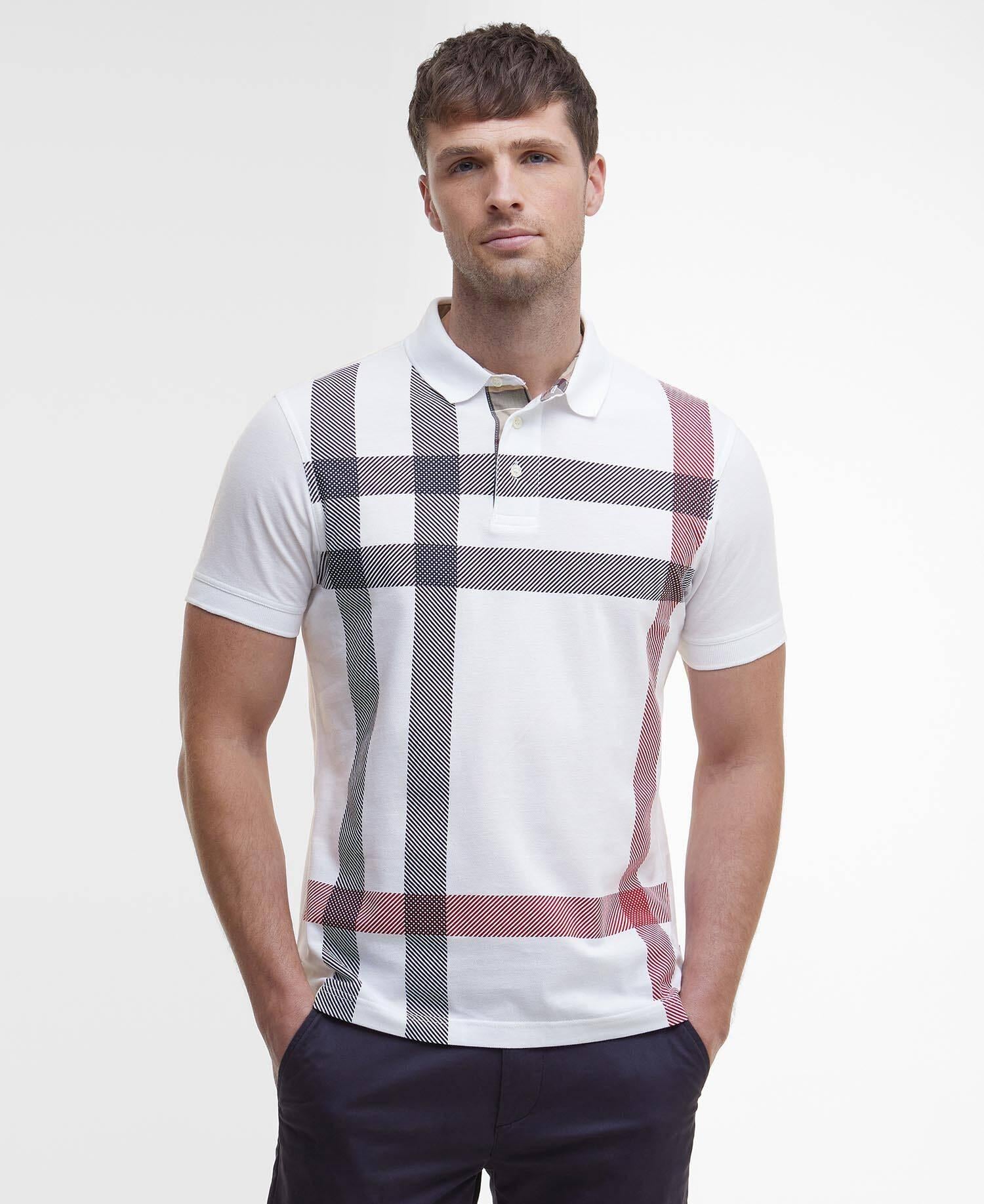 Polo Blaine Oversized Tartan MML1117 WH11 BARBOUR 