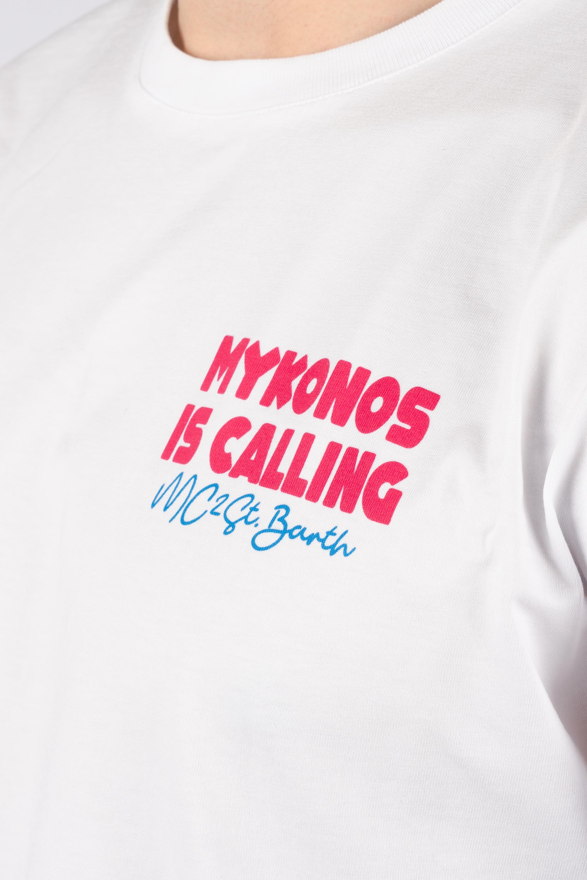 T-shirt Delmar con stampa "Mykonos" DLR0001 02219L MC2 SAINT BARTH 