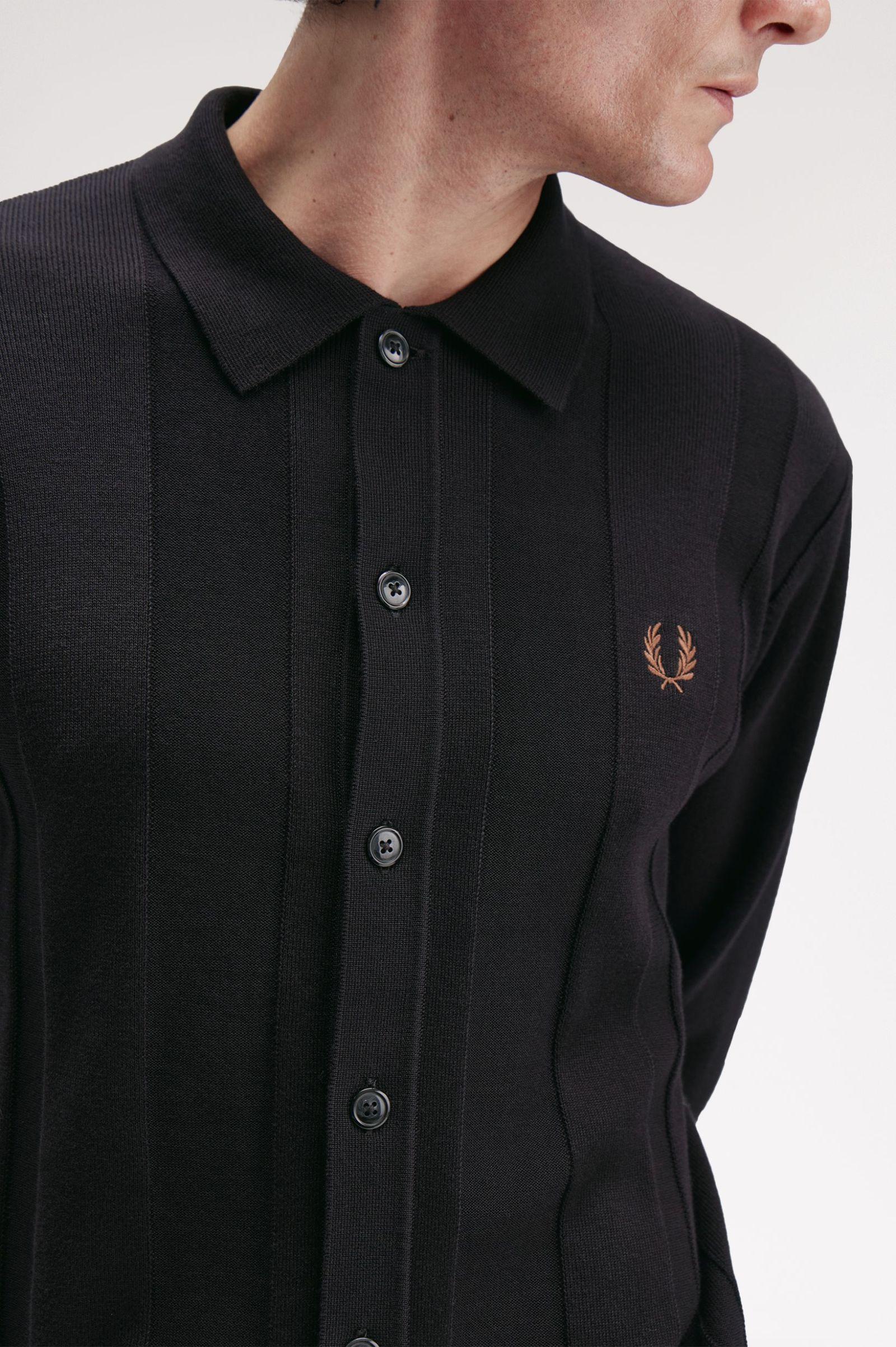 Polo in maglia con bottoni K972655 102 FRED PERRY 