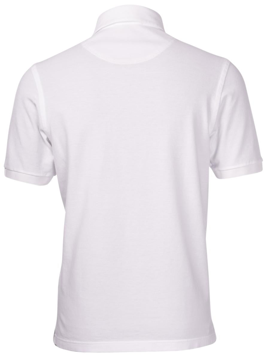 Polo piquet vintage collo francese bianco 60118/79017 001 GRAN SASSO 