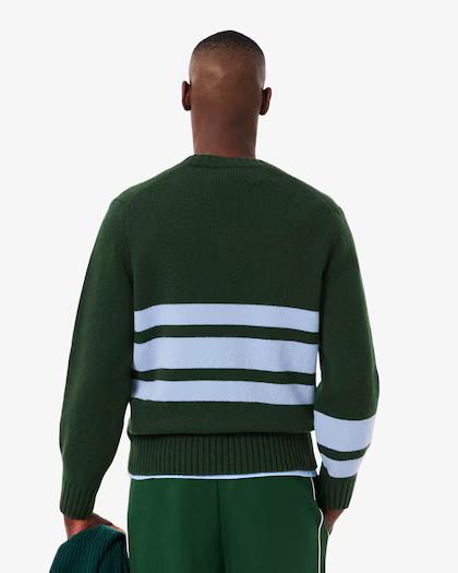 Maglione in lana a righe AH5180 9IS LACOSTE 