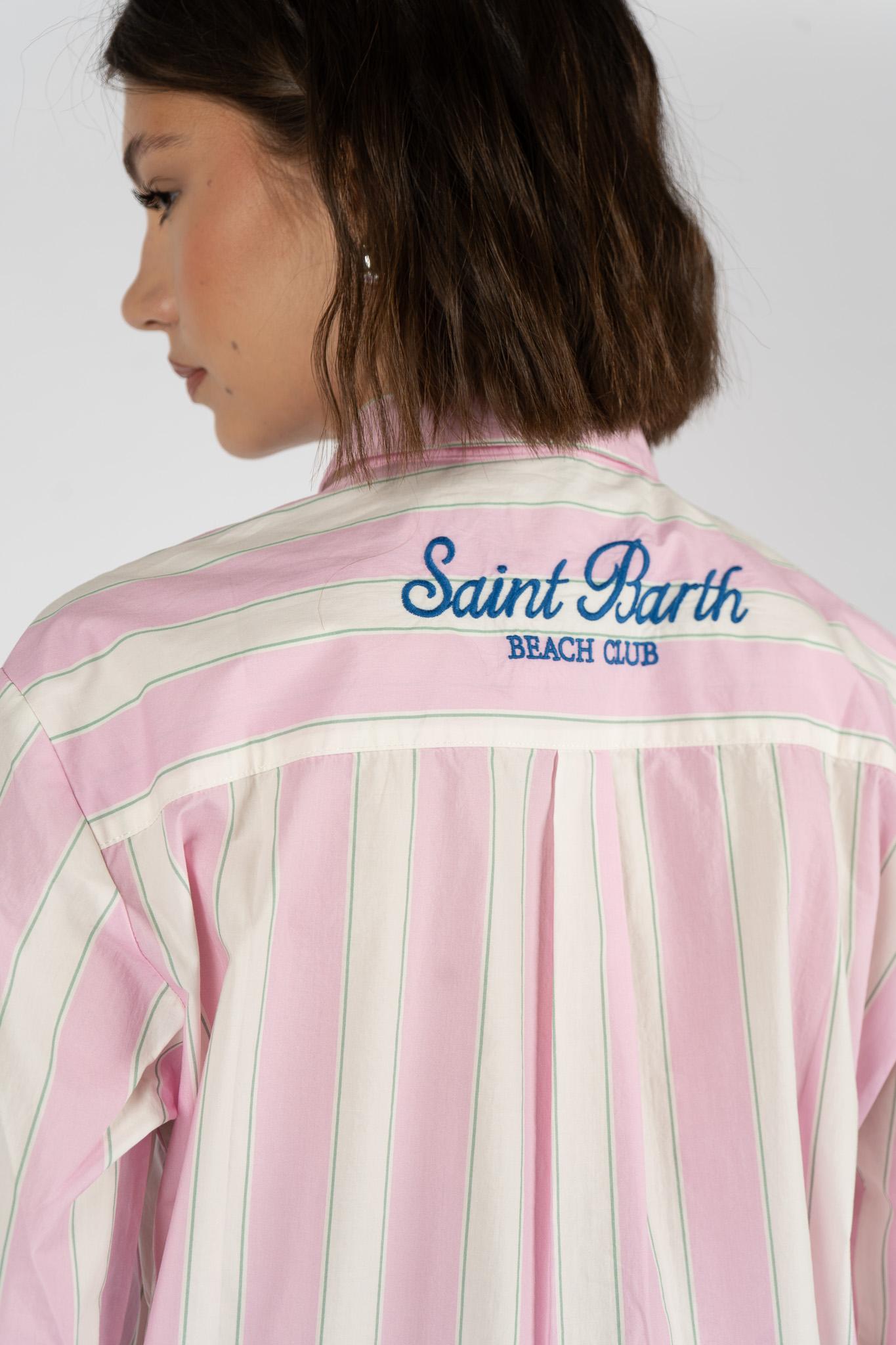 Camicia Brigitte con ricamo BRIG001 00897L MC2 SAINT BARTH 
