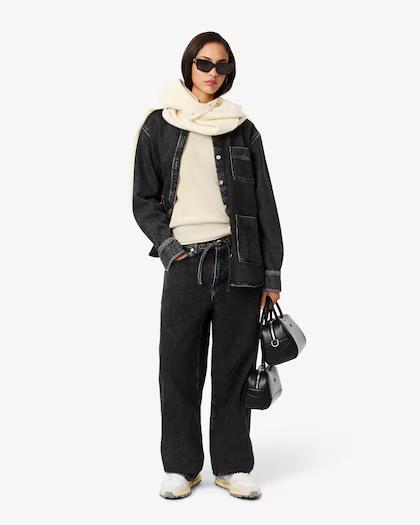 Maglione in lana cardata 3D AF4160 XFJ LACOSTE 