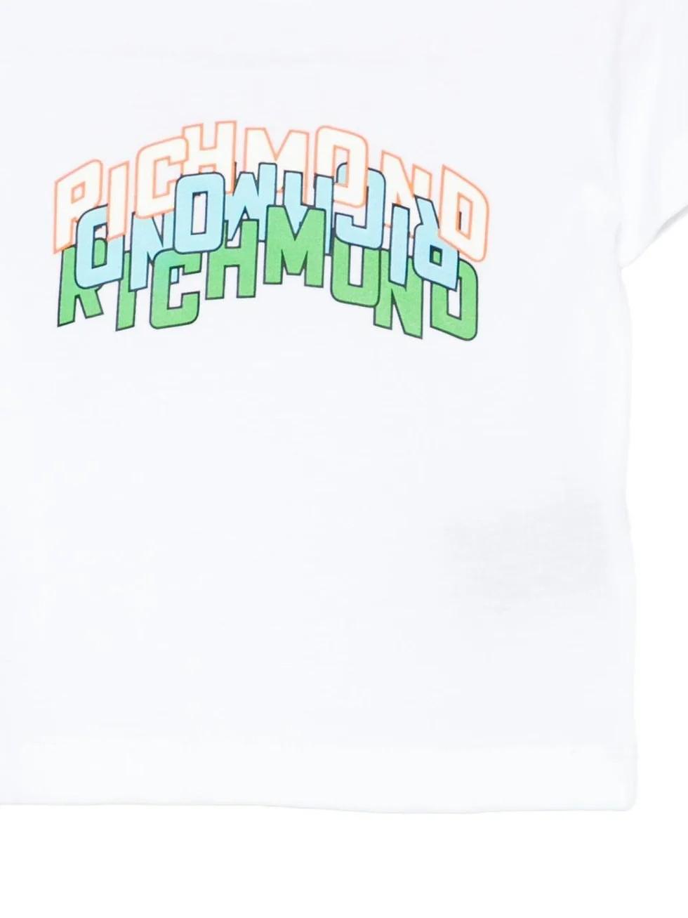 T-shirt neonato con dettaglio logo RIP26104TS WHITE RICHMOND 