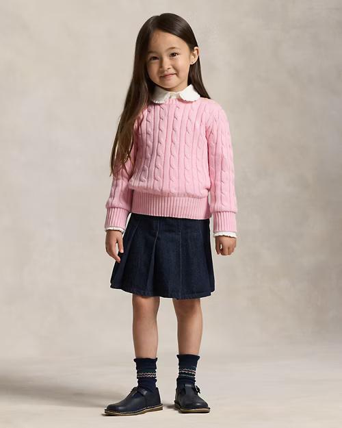 Maglia in cotone a trecce 312901316 010 POLO RALPH LAUREN 
