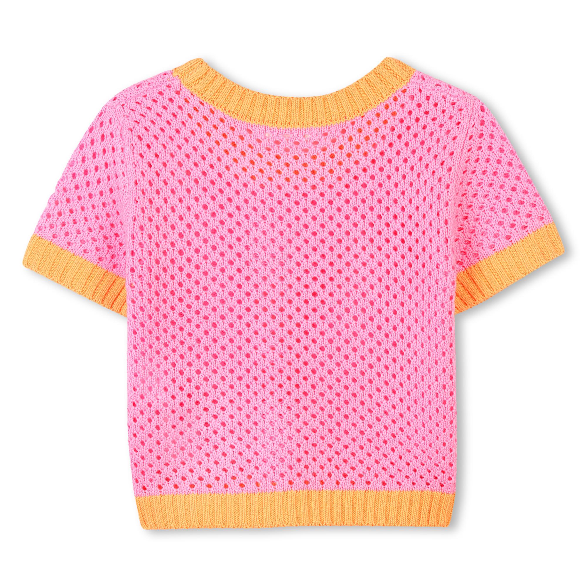 T-shirt traforata U21071 462 BILLIEBLUSH 