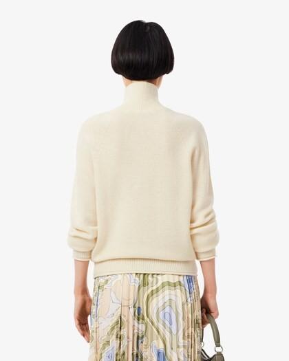 Maglione a collo alto in lana cardata AF4010 XFJ LACOSTE 
