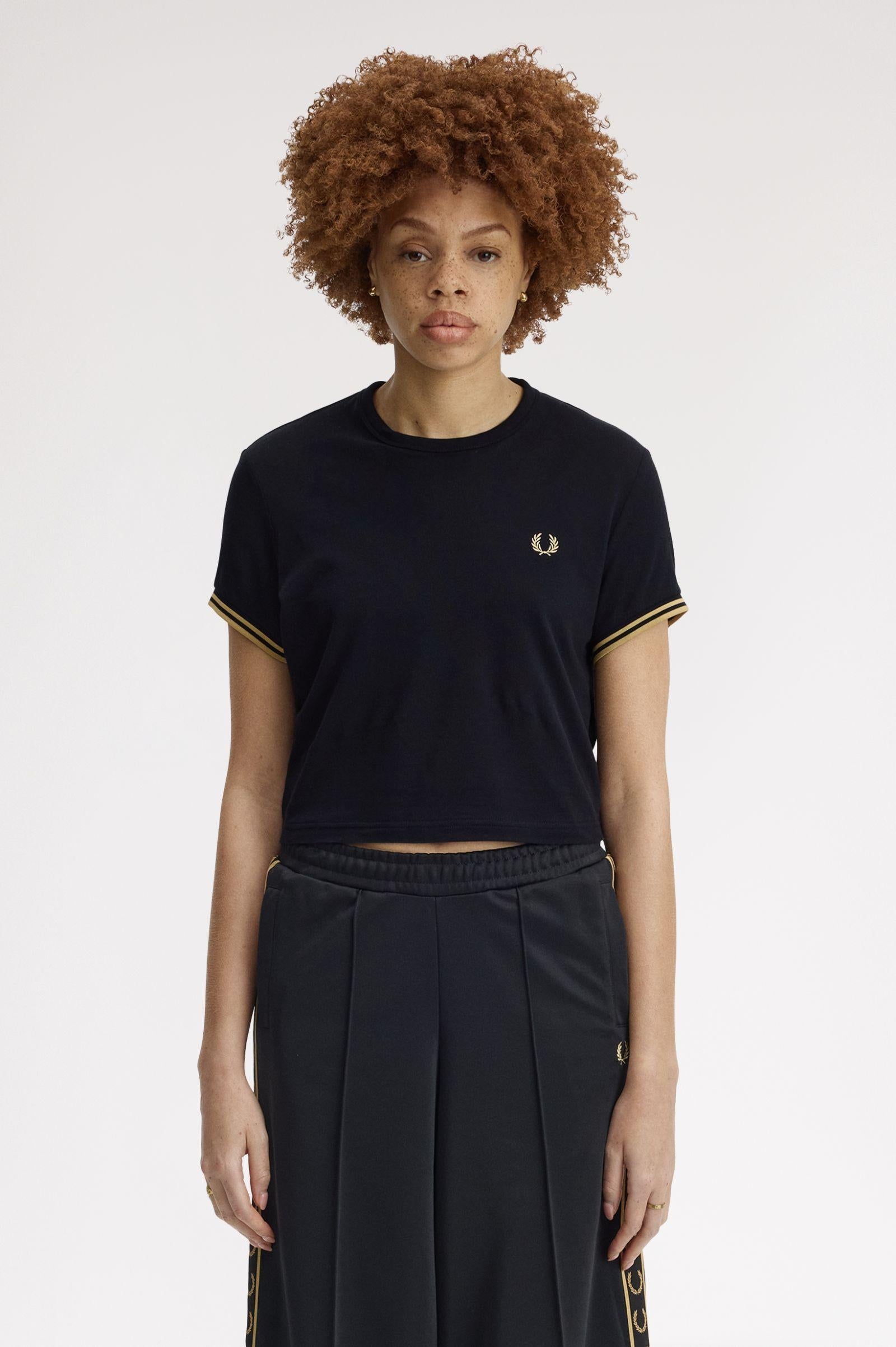 T-shirt in piqué Supima® con doppia riga G217157 90A FRED PERRY 