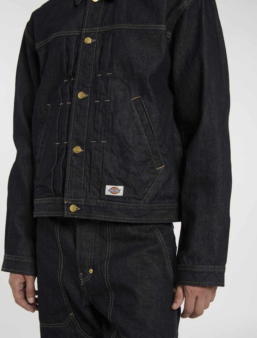 Giacca trucker in denim con pieghe DK0A87O9 RIN1 DICKIES 