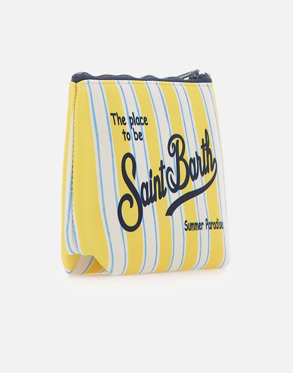 Pochette Aline in tessuto scuba giallo ALIN001 03281L MC2 SAINT BARTH 