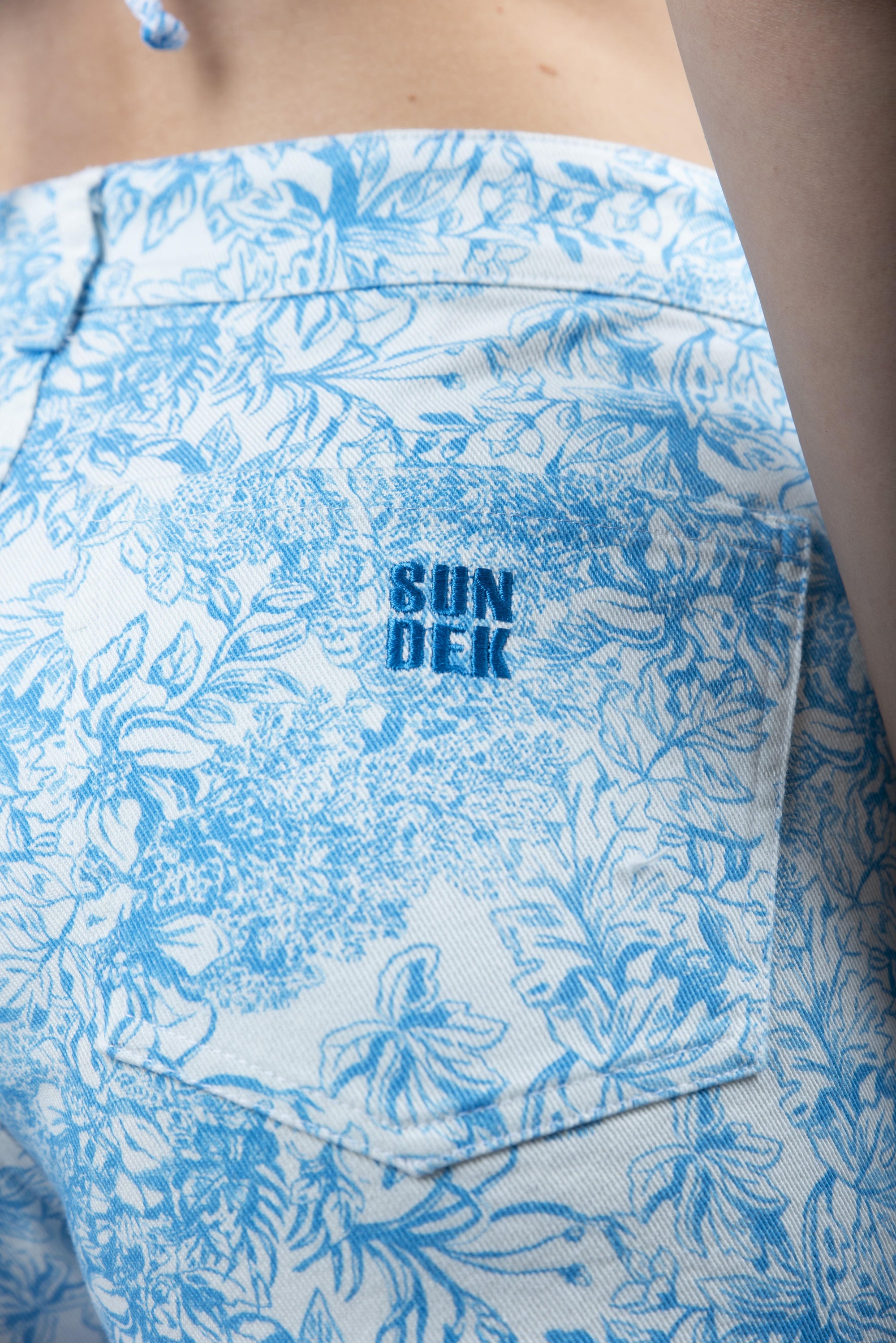 Shorts stampa Fleur de Joie bilberry W397WKCB2FJ A74FJ SUNDEK 