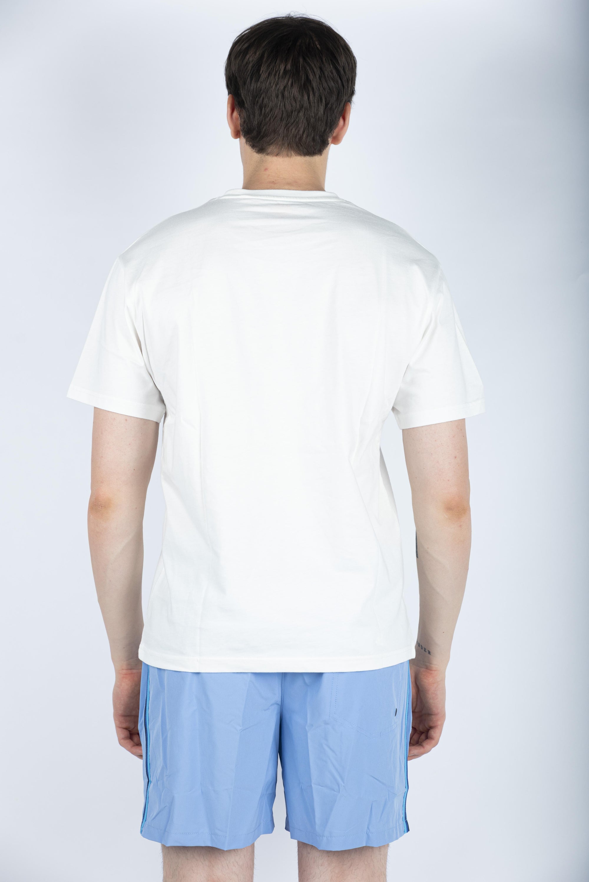 T-shirt con logo stampato bianco M301TEJR900 03900 SUNDEK 