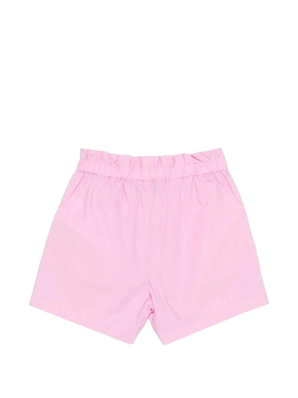 Shorts per neonata con stampa Teddy Bear MDQ00FLLA10 51473 MOSCHINO BABY 