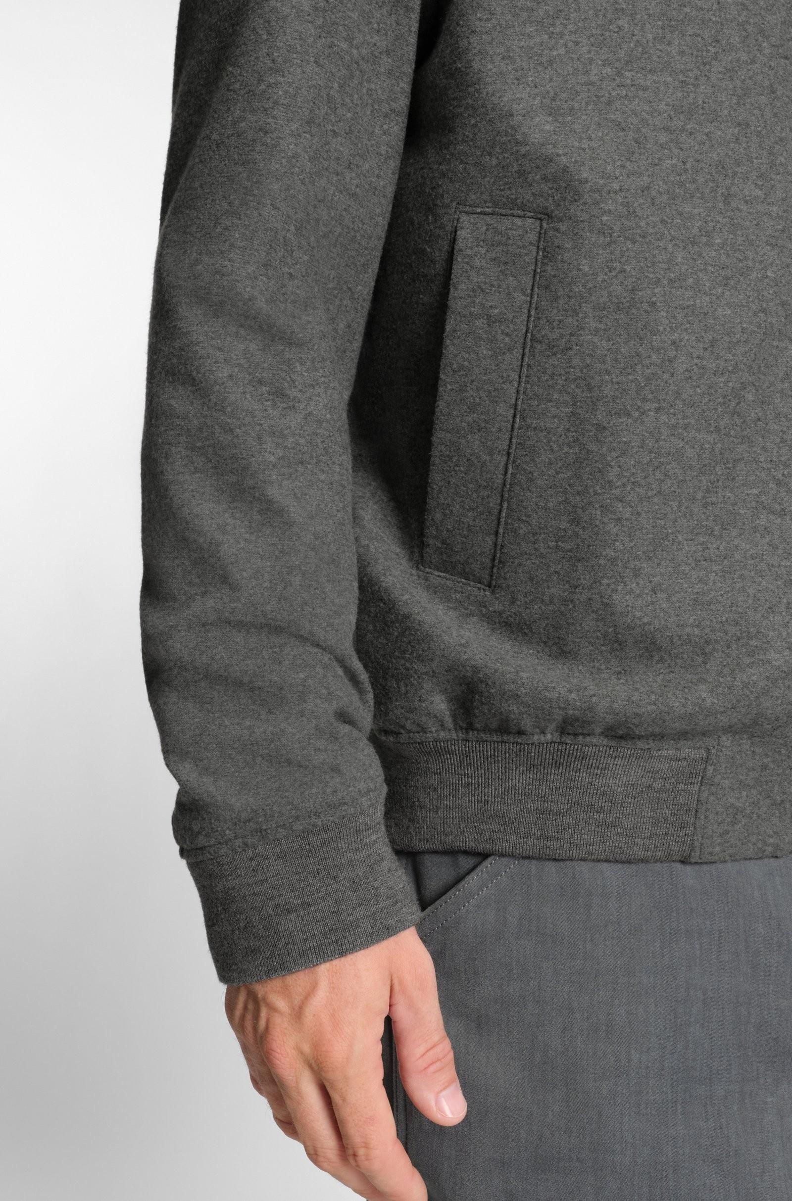 Giubbotto slim fit in flanella elasticizzata spazzolata 50551538 030 BOSS 