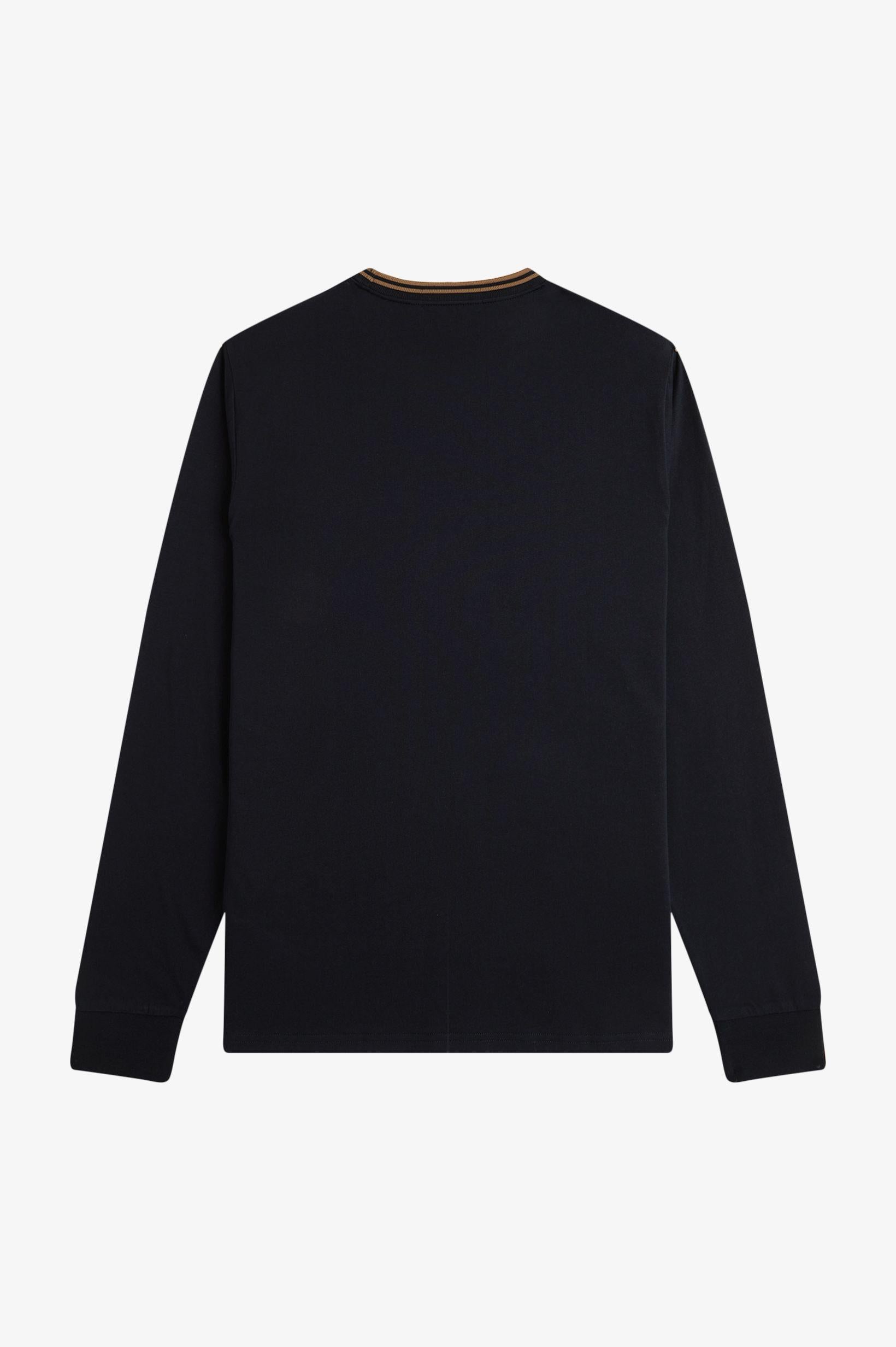 Maglia a maniche lunghe con logo ricamato M960255 184 FRED PERRY 