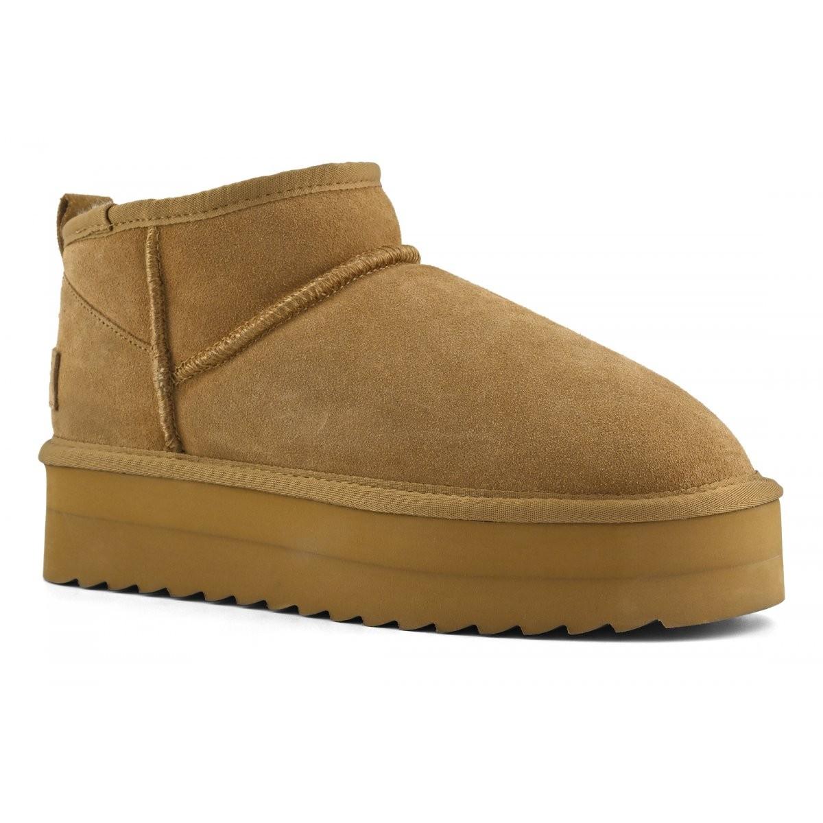 Stivale platform in pelle HCSHEARPLA2 TAN COLORS OF CALIFORNIA 