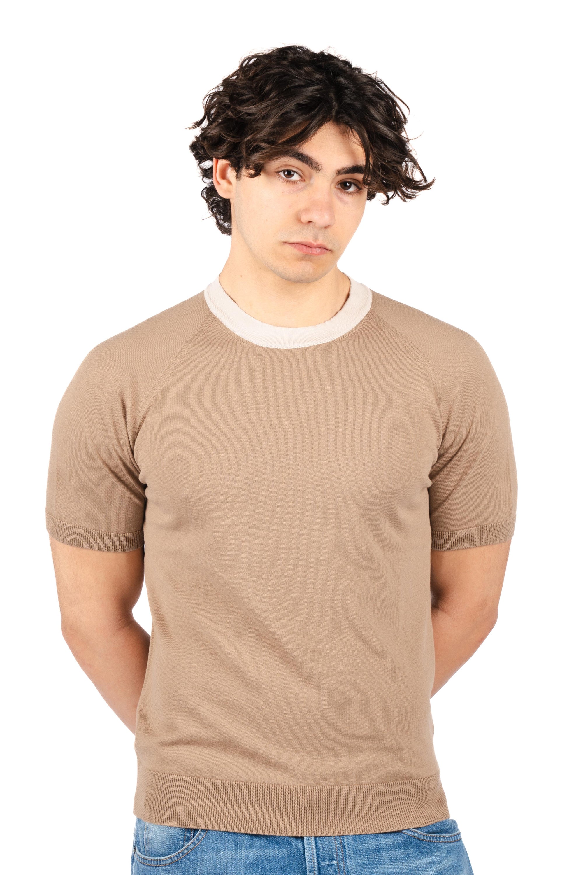 T-shirt in cotone biologico 57181/18045 140 GRAN SASSO 