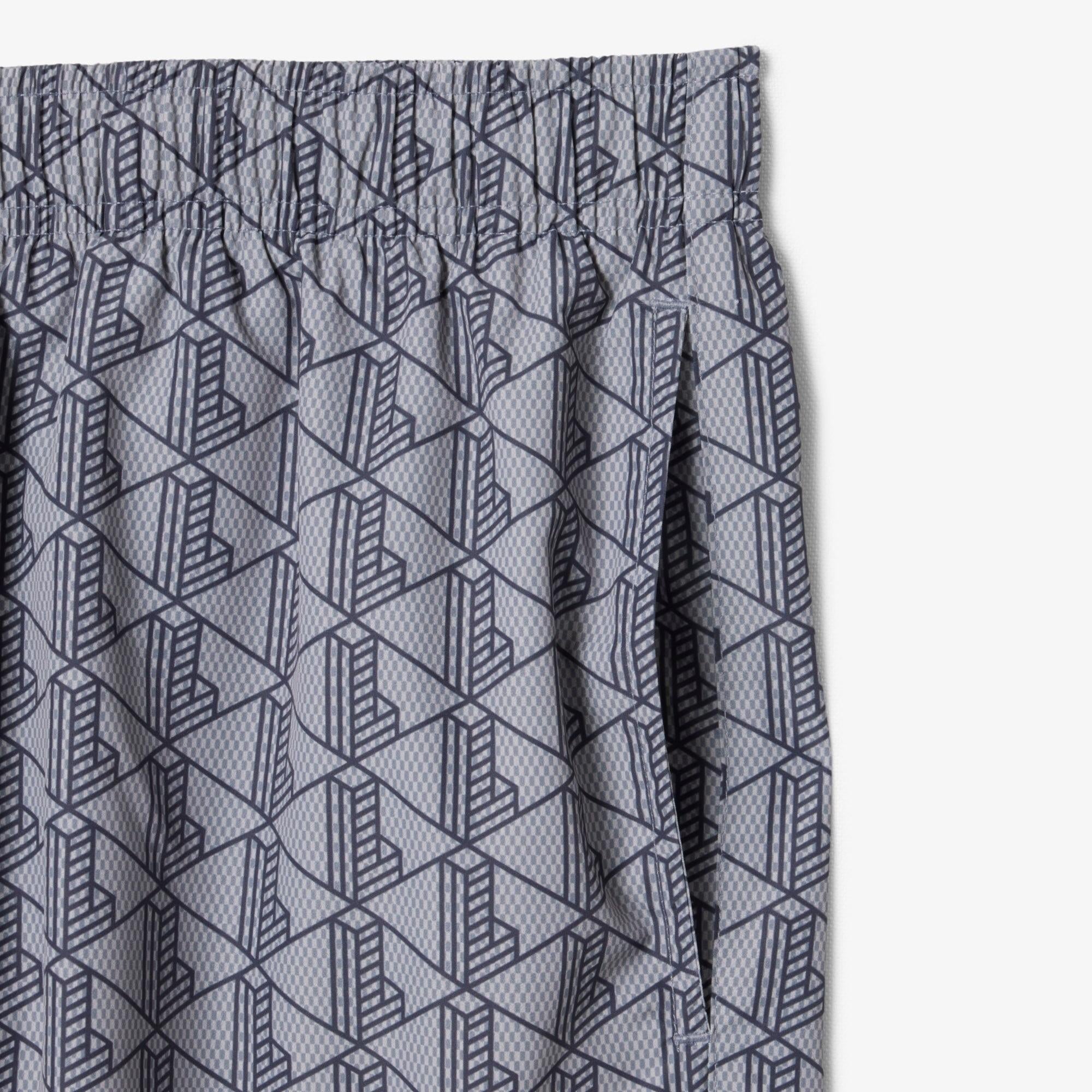 Boxer mare midi con stampa con monogramma MH9086 YIN LACOSTE 