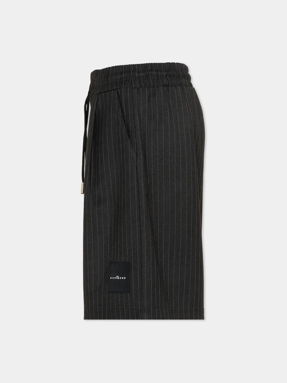 Shorts eleganti grigi gessati RBP26082BE GREYDARK RICHMOND 