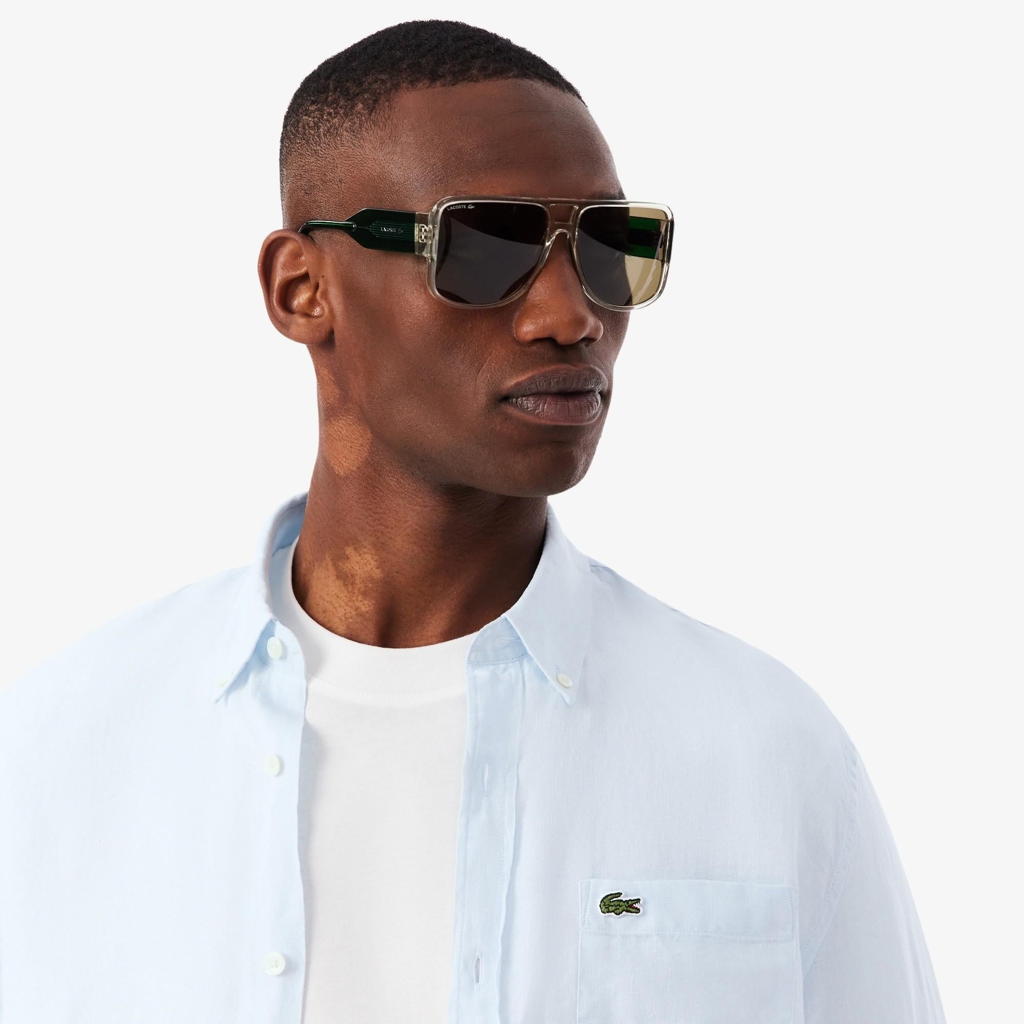Camicia di lino regular fit CH5692 T01 LACOSTE 