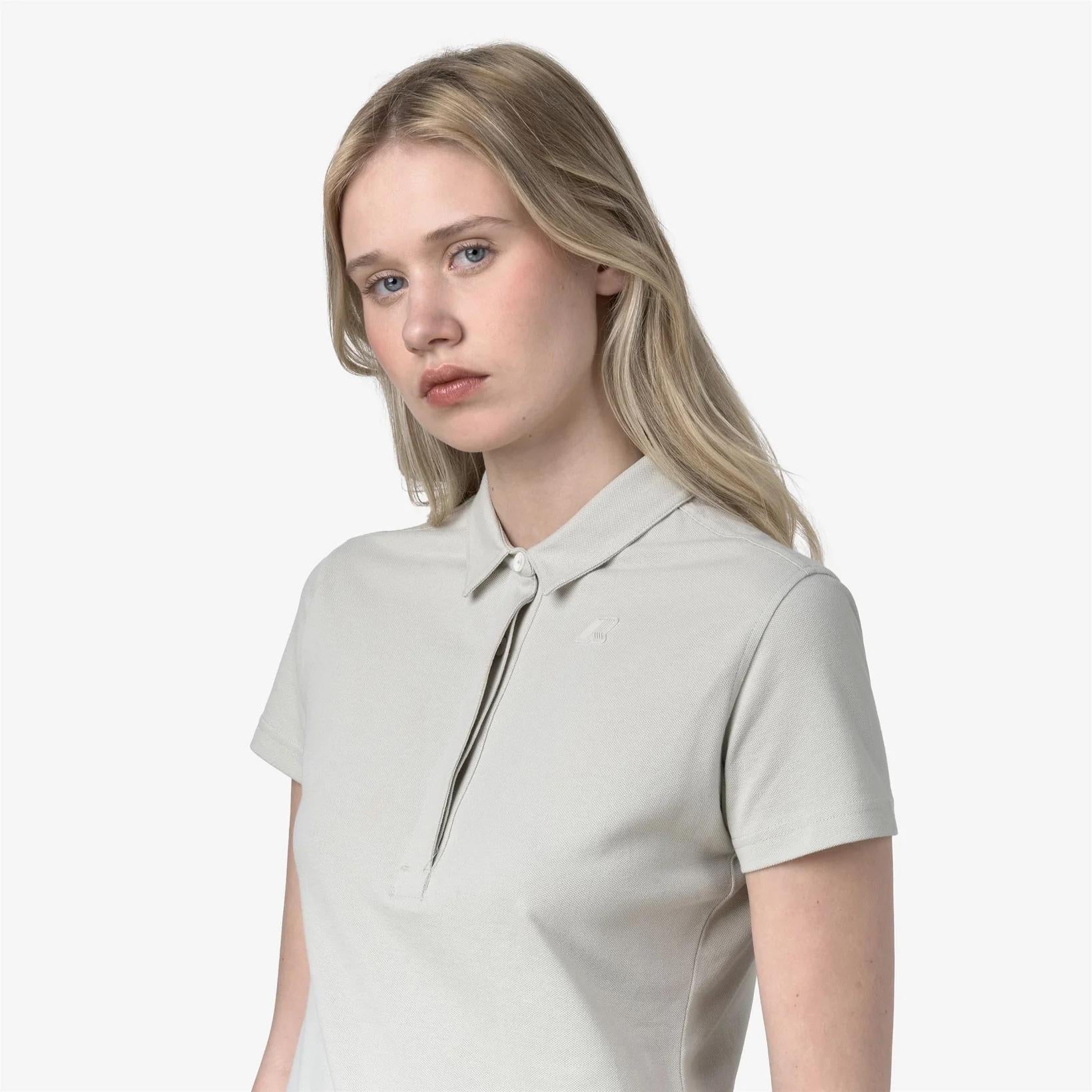 Polo Amedea Pique donna beige K1127GW 634 K-WAY 