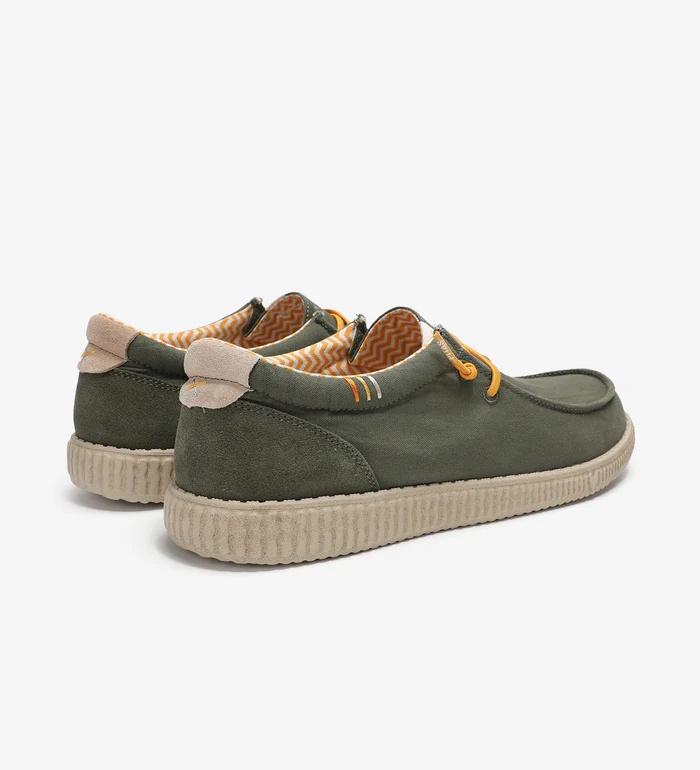 Scarpa in cotone e camoscio WP150LEDRO 14 PITAS 