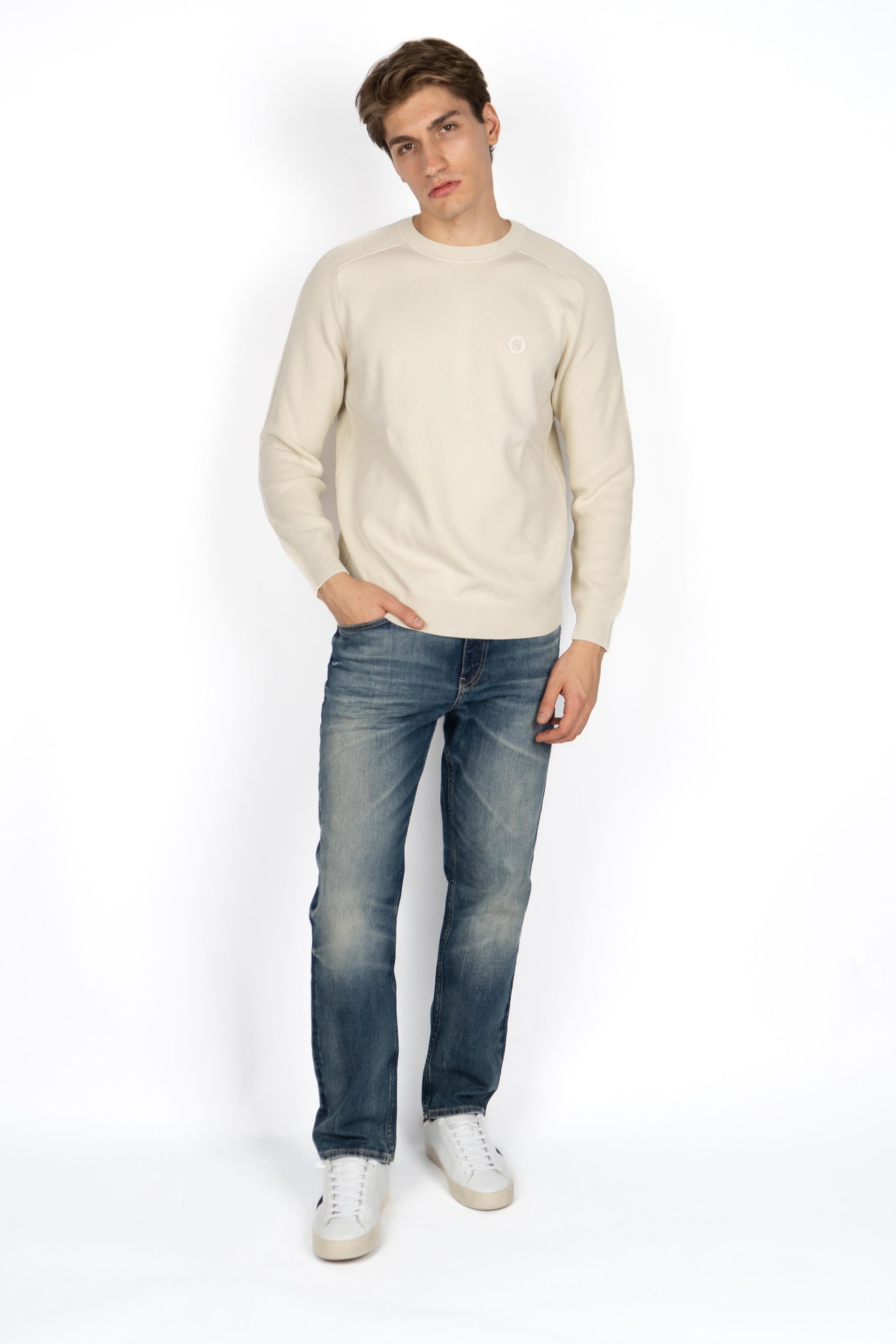 Maglia con logo double B 50543136 131 BOSS 