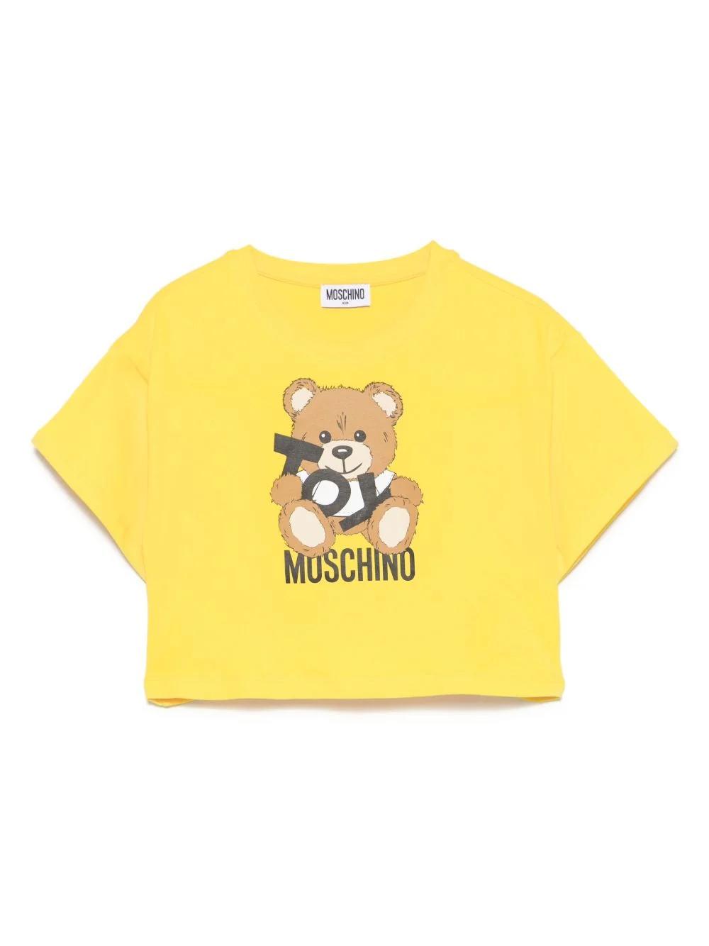 T-shirt con stampa Teddy Bear HDM06OLBA00 50577 MOSCHINO KID 