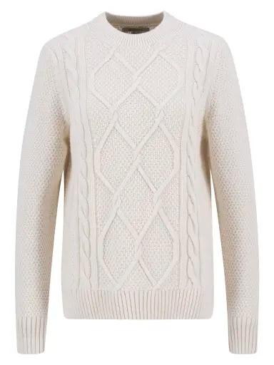 Maglione girocollo Burne con motivo a rombi LKN1572 WH51 BARBOUR 
