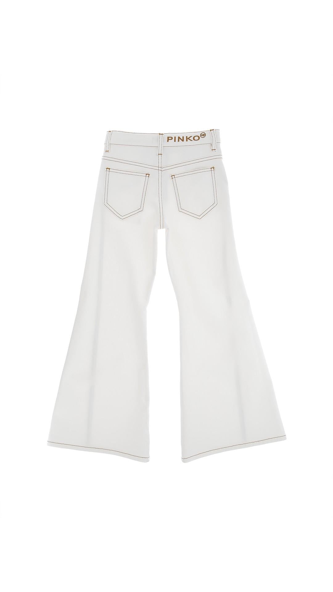 Jeans flared bianco Pinko kids KFPA055CDS061 0994 PINKO 