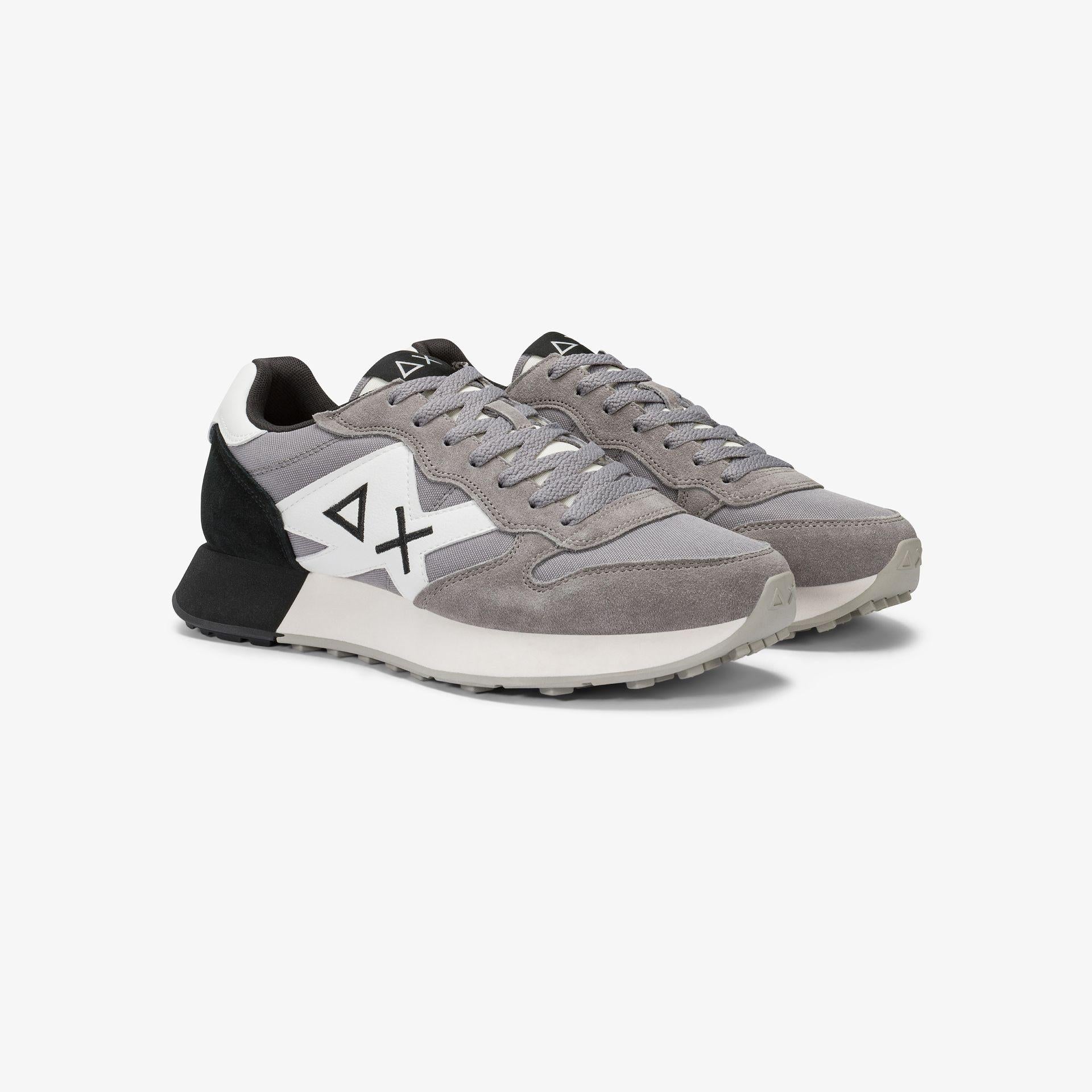 Sneaker Jaki Solid in nylon e suede Z45113 34 SUN68 SHOES 