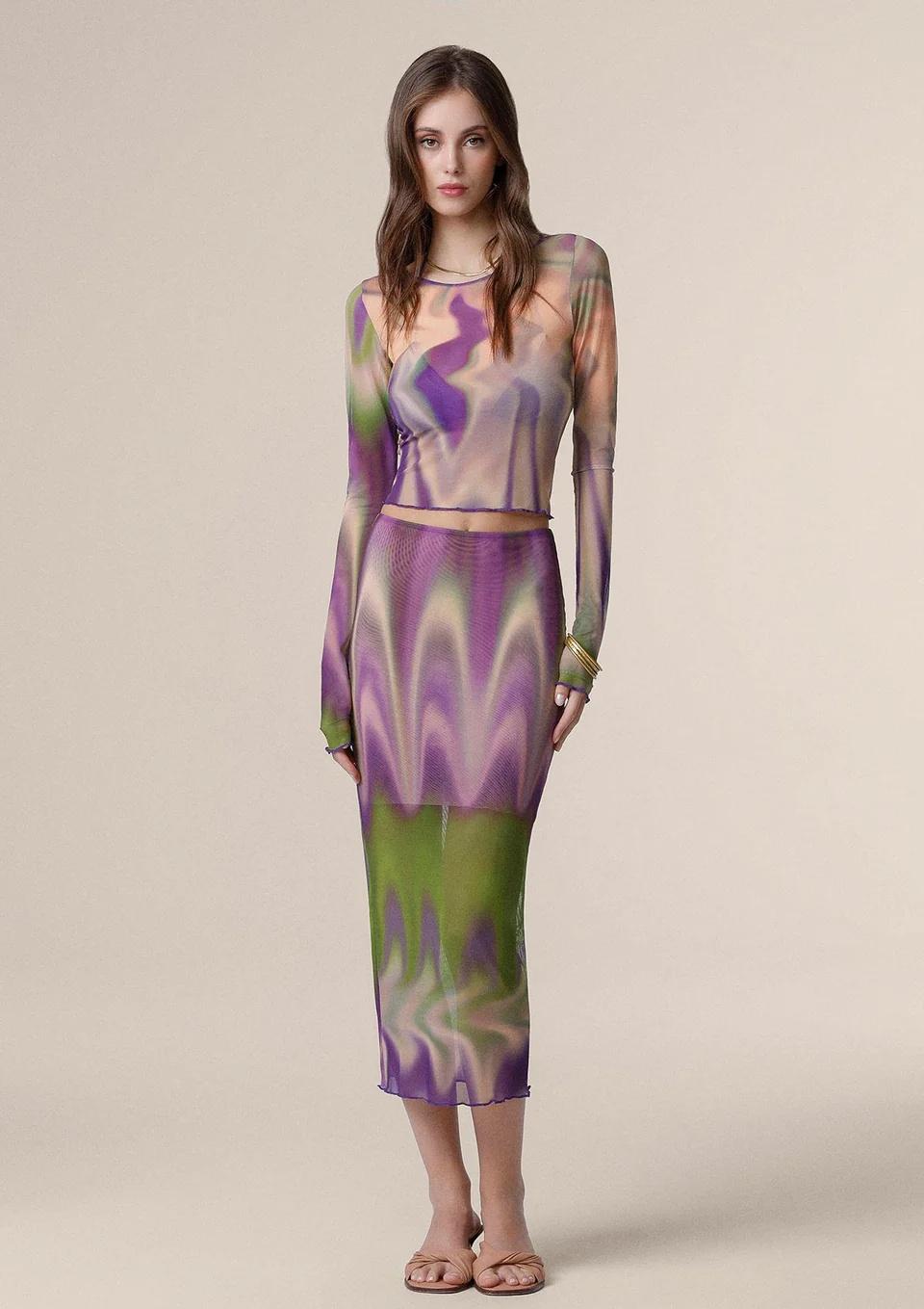 Gonna Midi Donna Fantasia MF250428 X21 ME FUI 