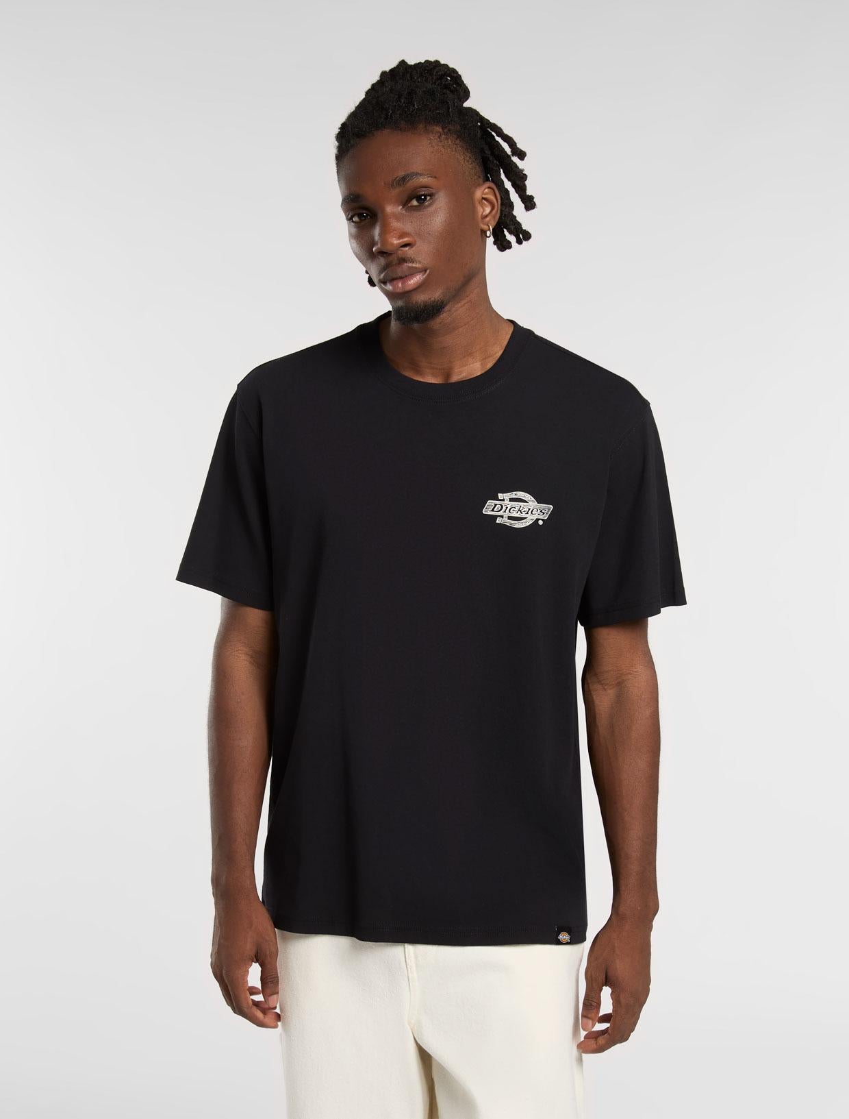 T-shirt Wood con logo DK0A4ZAT BLK1 DICKIES 