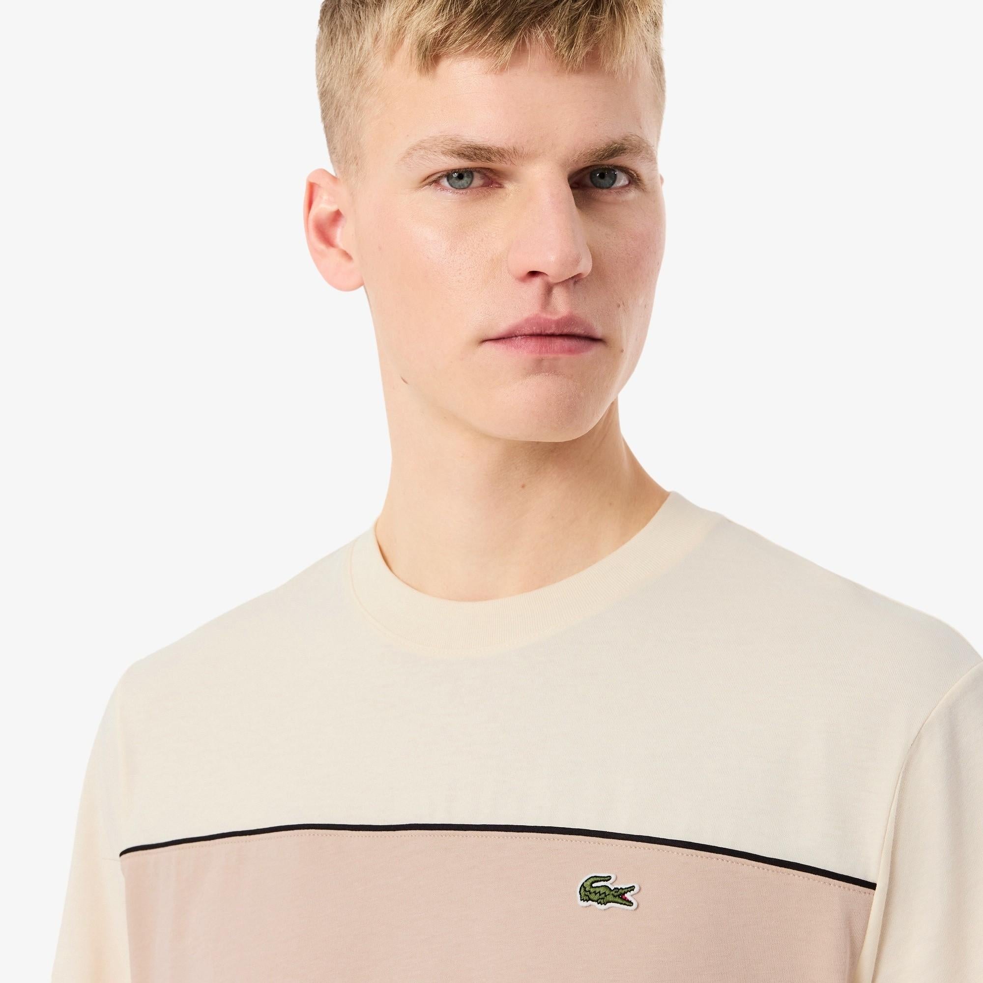 T-shirt in cotone color block TH0896 3RR LACOSTE 